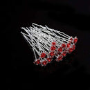 20Pcs/Lot Women Wedding Bridal Hairpins Crystal Rhinestone Rose Flower Hairpin Hair Clips Hair Jewelry Accessories High Quality-Red-JadeMoghul Inc.