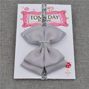 22 color new Baby hair bow flower Headband Silver ribbon Hair Band Handmade DIY hair accessories for children newborn toddler-1-One Size-JadeMoghul Inc.