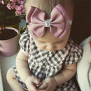 22 color new Baby hair bow flower Headband Silver ribbon Hair Band Handmade DIY hair accessories for children newborn toddler-1-One Size-JadeMoghul Inc.
