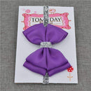 22 color new Baby hair bow flower Headband Silver ribbon Hair Band Handmade DIY hair accessories for children newborn toddler-11-One Size-JadeMoghul Inc.