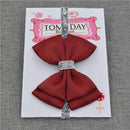 22 color new Baby hair bow flower Headband Silver ribbon Hair Band Handmade DIY hair accessories for children newborn toddler-12-One Size-JadeMoghul Inc.