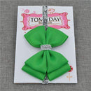 22 color new Baby hair bow flower Headband Silver ribbon Hair Band Handmade DIY hair accessories for children newborn toddler-19-One Size-JadeMoghul Inc.