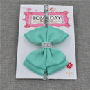 22 color new Baby hair bow flower Headband Silver ribbon Hair Band Handmade DIY hair accessories for children newborn toddler-21-One Size-JadeMoghul Inc.