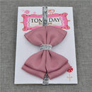 22 color new Baby hair bow flower Headband Silver ribbon Hair Band Handmade DIY hair accessories for children newborn toddler-4-One Size-JadeMoghul Inc.