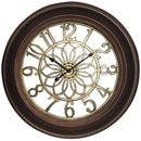 22.75" Wall Clock with Antique Bronze & Gold Finish-Household Equipment & Accessories-JadeMoghul Inc.