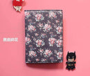 22Style Travel Passport Holder Document Card, Floral Print Passport Case, passport cover, passport holder Free Shipping-black floral-JadeMoghul Inc.