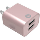 2.4-Amp Dual USB Wall Charger (Rose Gold)-Wall Chargers-JadeMoghul Inc.