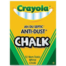 (24 BX) CHALK ANTI-DUST WHITE 12CT-Arts & Crafts-JadeMoghul Inc.
