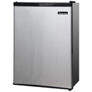 2.4 Cubic-ft Refrigerator (Stainless Look)-Refrigerators, Freezers & Keg Coolers-JadeMoghul Inc.