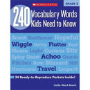 240 VOCABULARY WORDS KIDS NEED TO-Learning Materials-JadeMoghul Inc.