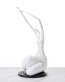 Modern Sculpture - 24" White Lass Sculpture