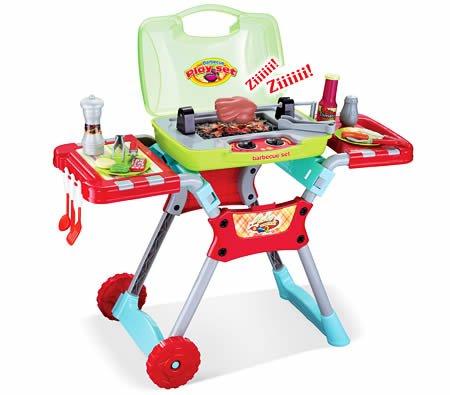 29" Deluxe Kitchen BBQ Pretend Play Grill Set with Light and Sound-Construction Set Toys-JadeMoghul Inc.