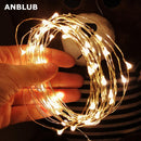 2M 5M 10M LED String lights Silver Wire Christmas Garlands Festoon led Fairy Light Christmas Decorations for Home Room Tree AExp