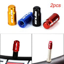 2pc Aluminum Bicycle Tire Valve Cap Ultralight Mountain Road Bike Valve Cap Schrader/Presta Tire Valve Protector MTB Accessories JadeMoghul Inc.