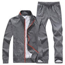 2pcs Men Tracksuit - Casual Hoodie & Sweatpants-baseball jacket men-S-JadeMoghul Inc.