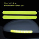 2Pcs Reflectante Car Stickers Reflector Rearview Mirror Reflective Tape Car Accessories Exterior Reflex Tape Reflective Strip JadeMoghul Inc.