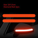 2Pcs Reflectante Car Stickers Reflector Rearview Mirror Reflective Tape Car Accessories Exterior Reflex Tape Reflective Strip JadeMoghul Inc.