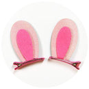 2pcs/Set Cute Hair Clips For Girls Glitter Rainbow Felt Fabric Flowers Hairpins Cat Ears Bunny Barrettes Kids Hair Accessories AExp