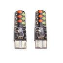 2pcs T10 w5w RGB LED Bulb 12SMD COB canbus 194 168 Car With Remote Controller Flash/Strobe Reading Wedge Light Clearance lights JadeMoghul Inc.