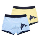 2Pcs/Lot Children's Teenager Underwear Colorful Boys Shorts Panties Soft Organic Cotton Baby Boy Stripes Kids Underwear 2-16y-6-4T-JadeMoghul Inc.