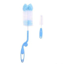 2pcs/set Baby Bottle Brush Nipple Brush 360-degree Rotating Head Cleaning Sponge Cup Brush Kit Color by random-by random-JadeMoghul Inc.