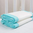 2Pcs/Set Breathable Summer Baby Bedding Bumper Collision Half Around Baby Crib Bumpers Bedding Cotton Printing Mesh Safety Rails-Multi-JadeMoghul Inc.