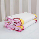 2Pcs/Set Breathable Summer Baby Bedding Bumper Collision Half Around Baby Crib Bumpers Bedding Cotton Printing Mesh Safety Rails-Silver-JadeMoghul Inc.