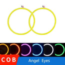 2x Angel Eyes 60mm 70mm 80mm 90mm 100mm 110mm 120mm Halo Ring Car Led Fog Light Motorcycle Daytime Running Light DRL Headlight AExp