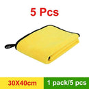 3/5/10 pcs Extra Soft Car Wash Microfiber Towel Car Cleaning Drying Cloth Car Care Cloth Detailing Car WashTowel Never Scrat JadeMoghul Inc.