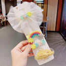 3/5pcs/Set New Girls Cute Rainbow Star Flower Hairpins Children Sweet Hair Clips Barrette Hair Ornament Fashion Hair Accessories AExp
