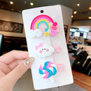 3/5pcs/Set New Girls Cute Rainbow Star Flower Hairpins Children Sweet Hair Clips Barrette Hair Ornament Fashion Hair Accessories AExp