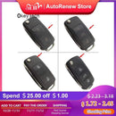 3 buttons Folding Car key Switchblade Key Flip key Shell for VW polo passat b5 Tiguan Golf VOLKSWAGEN Seat Skoda auto key blank JadeMoghul Inc.