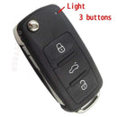 3 buttons Folding Car key Switchblade Key Flip key Shell for VW polo passat b5 Tiguan Golf VOLKSWAGEN Seat Skoda auto key blank JadeMoghul Inc.