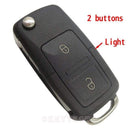 3 buttons Folding Car key Switchblade Key Flip key Shell for VW polo passat b5 Tiguan Golf VOLKSWAGEN Seat Skoda auto key blank JadeMoghul Inc.