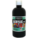 (3 EA) 16OZ ACRYLIC PAINT BLACK-Arts & Crafts-JadeMoghul Inc.