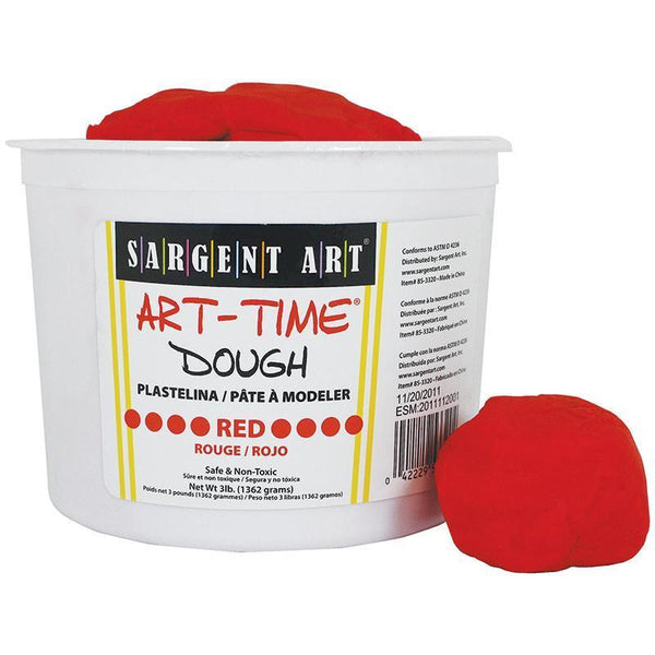 (3 EA) 3LB ART TIME DOUGH RED-Arts & Crafts-JadeMoghul Inc.