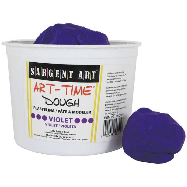 (3 EA) 3LB ART TIME DOUGH VIOLET-Arts & Crafts-JadeMoghul Inc.