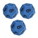 (3 EA) JUMBO 12 SIDED FOAM DIE-Toys & Games-JadeMoghul Inc.