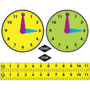 (3 Ea) Math Die Cut Magnets Elapsed-Supplies-JadeMoghul Inc.