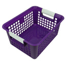 (3 EA) PURPLE BOOK BASKET-Arts & Crafts-JadeMoghul Inc.