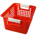 (3 EA) RED BOOK BASKET-Arts & Crafts-JadeMoghul Inc.