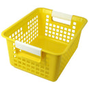 (3 EA) YELLOW BOOK BASKET-Arts & Crafts-JadeMoghul Inc.