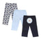 3-pack Unisex Printed and Plain Baby Pants-15303-3M-JadeMoghul Inc.