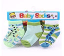 3 Pair/Lot Lovely Spring Autumn Baby Kids Socks Infant Girls Boys Soft Striped Floral Brand New Children newborn-1-JadeMoghul Inc.