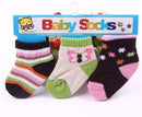 3 Pair/Lot Lovely Spring Autumn Baby Kids Socks Infant Girls Boys Soft Striped Floral Brand New Children newborn-5-JadeMoghul Inc.