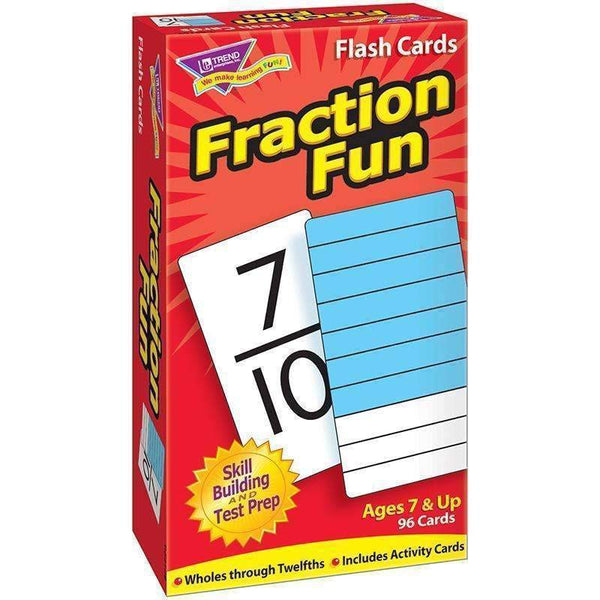 (3 PK) FLASH CARDS FRACTION FUN 96-Learning Materials-JadeMoghul Inc.