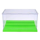 3 Steps Display Case/Box Dustproof ShowCase Gray Base For LEGO Blocks Acrylic Plastic Display Box Case 25.5X15.5X13.8cm 5 Colors-Green-JadeMoghul Inc.