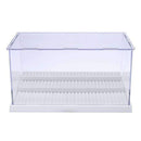 3 Steps Display Case/Box Dustproof ShowCase Gray Base For LEGO Blocks Acrylic Plastic Display Box Case 25.5X15.5X13.8cm 5 Colors-White-JadeMoghul Inc.