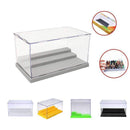 3 Steps Display Case/Box Dustproof ShowCase Gray Base For LEGO Blocks Acrylic Plastic Display Box Case 25.5X15.5X13.8cm 5 Colors-Yellow-JadeMoghul Inc.