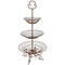 3-Tiered Iron Planter Basket In Traditional Style, Brown-Planters-Brown-Iron-JadeMoghul Inc.